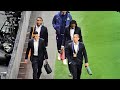 THE SPURS SQUAD ARRIVING AT THE TOTTENHAM HOTSPUR STADIUM: Tottenham v Atlético Madrid