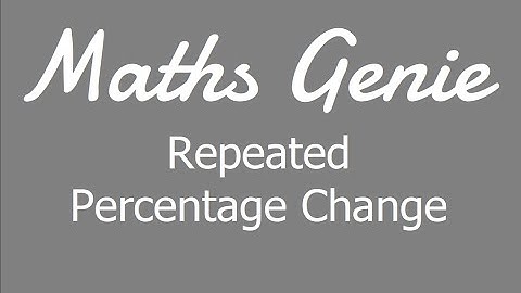 Repeated Percentage Change