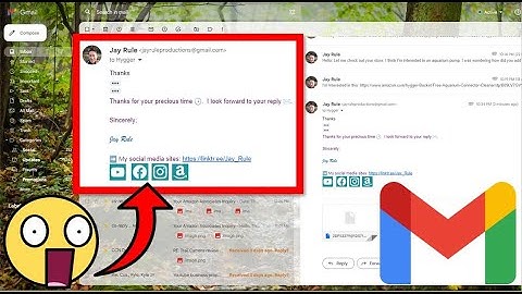 How To Add Social Media Logos With Links To Gmail Signature