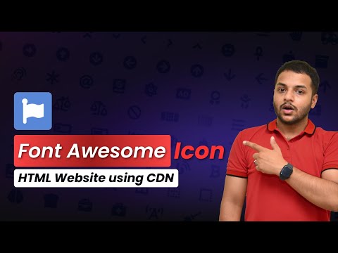 How to Use Font Awesome Icon on HTML Website using CDN Complete Tutorial 2025