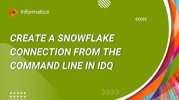 How to Create a Snowflake Connection from the Command Line in Data Quality