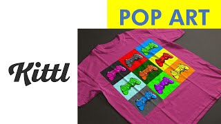 Kittl POP ART Andy Warhol-Style Poster Step-by-Step Tutorial screenshot 1