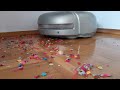 ELECTROLUX Trilobite 2.0 vs Floor full of confetti🎊mess!  (Got clogged &amp; needed 2x empty😏)