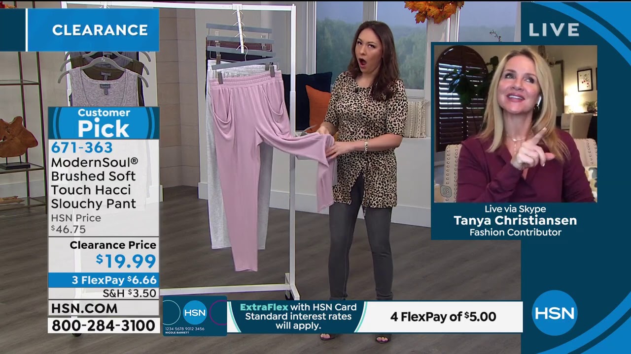 ModernSoul Brushed Soft Touch Hacci Slouchy Pant