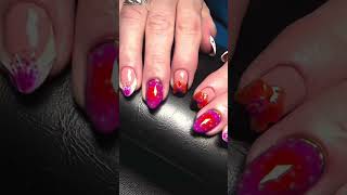 It s Orchid Season nails by hellahypenails