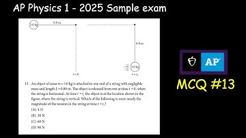An object of mass m =3.0 kg is attached to one end of a string with negligible mass and