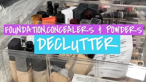 MAKEUP DECLUTTER - FOUNDATIONS,CONCEALERS & POWDERS 2020 | BEBEE SCHULZ