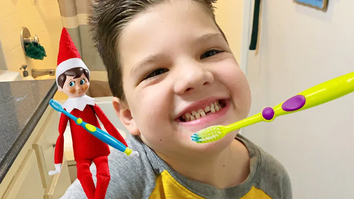 ELF on the SHELF Morning ROUTINE! Caleb and Mommy EAT DONUTS for BREAKFAST and TALK to SANTA!