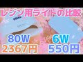 【UV レジン】レジン用ライトを比較して検証！