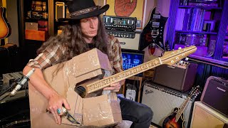 Video thumbnail of "Playing This HOMEMADE CNC Machine Guitar… and it ROCKS!"