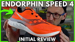 SAUCONY ENDORPHIN SPEED 4 INITIAL REVIEW - IS IT STILL THE TOP NYLON PLATED RUNNING SHOE - EDDBUD