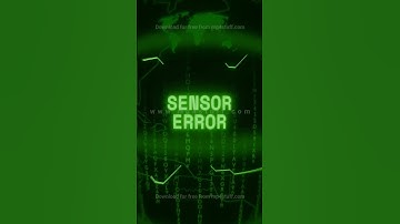 SENSOR ERROR   Retro CRT green screen glitch text animation