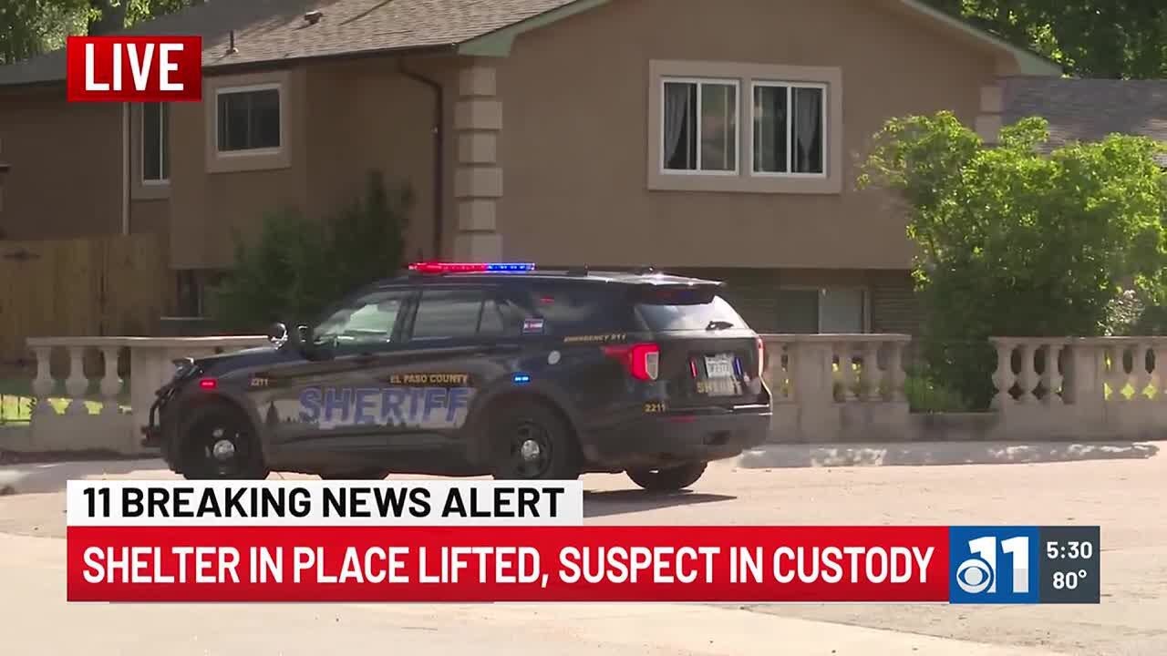 WATCH Security Widefield Neighborhood Shelter In Place Lifted Suspect Arrested