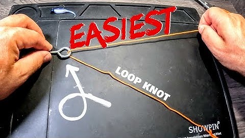 How to tie a Loop Knot EASIEST QUICKEST method for a Crappie Jig