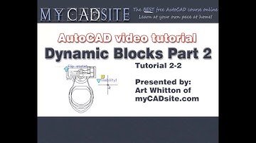 AutoCAD Tutorial Lesson 2-2 Dynamic Block P2 (Complete Beginners Course)