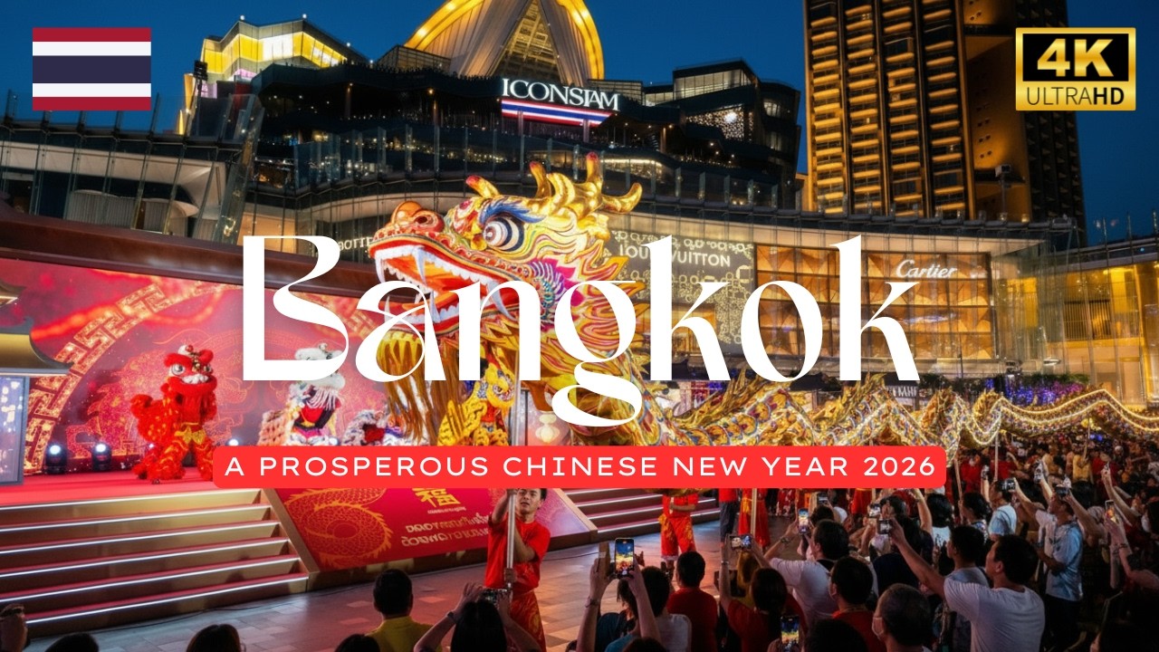 ICONSIAM A Prosperous Chinese New Year 2026 🐉 | Bangkok Thailand | 4K HDR