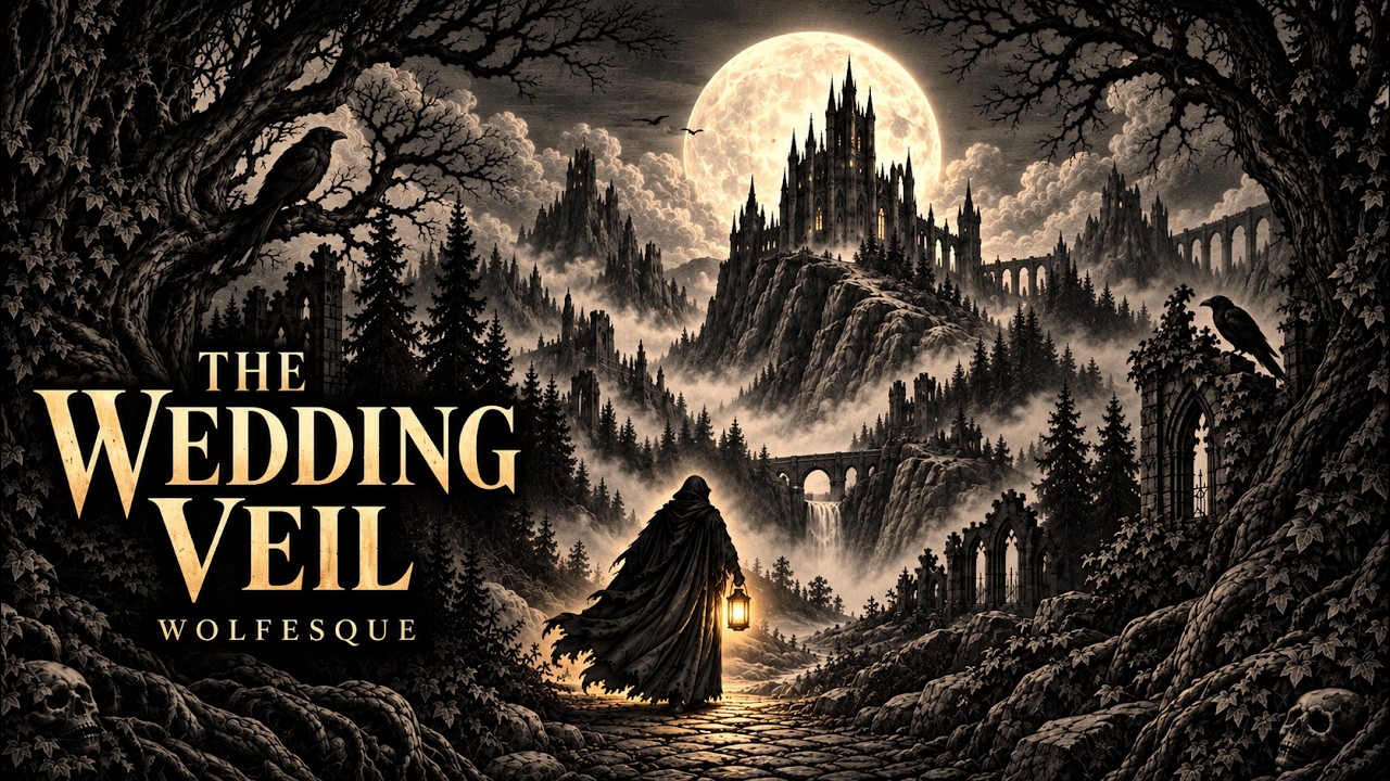The Wedding Veil gothic dark fantasy music video artwork.