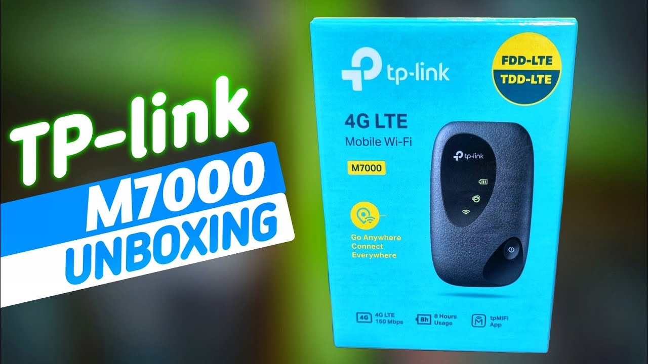 TP-Link M7000 150Mbps 4G LTE Mobile Wi-Fi Router - YouTube