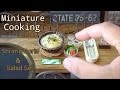 Miniature Cooking #93-ミニチュア料理-『エビドリア&サラダセット Shrimp Doria Set』【ビストロレトロカフェ】 Tiny food Mini food
