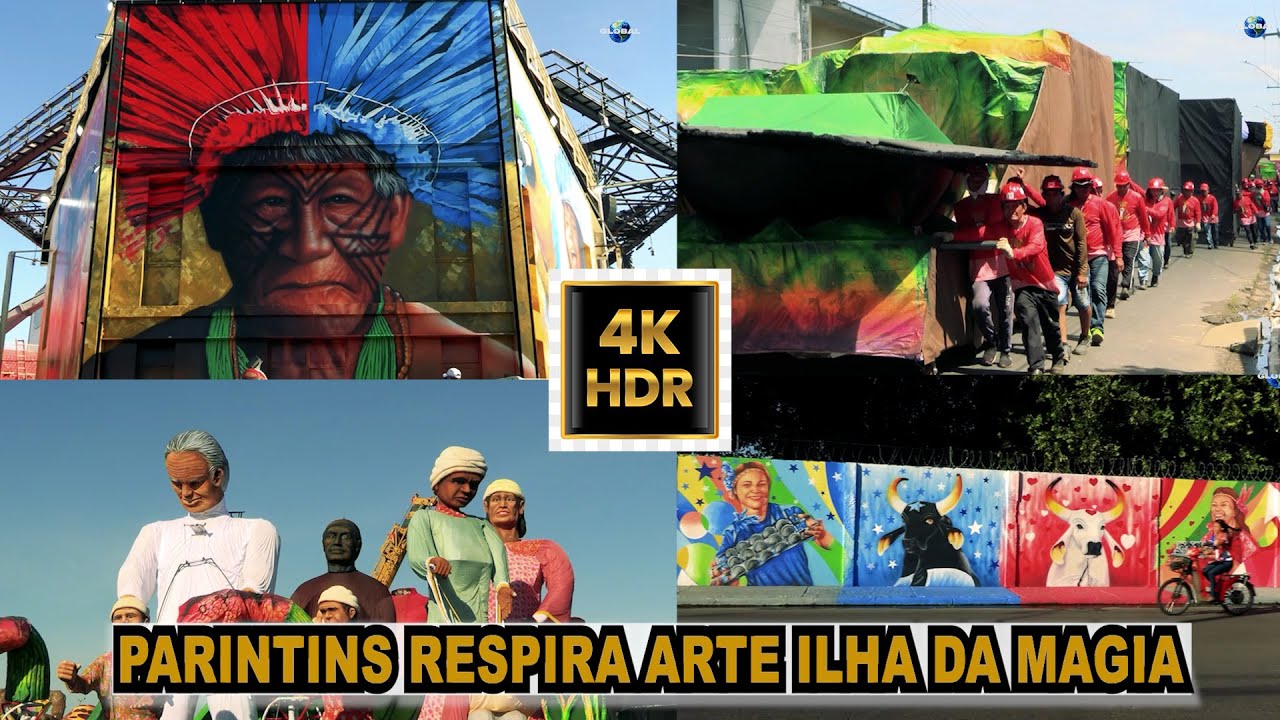 INCRÍVEL ARTES PELAS RUAS DE PARINTINS E AS ASSOMBROSAS ALEGORIAS - YouTube