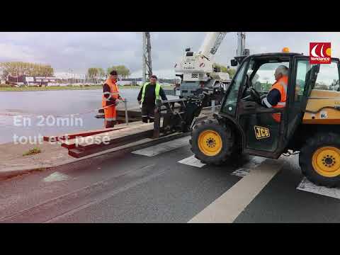 A Ouistreham, on a suivi un exercice anti-inondation grandeur nature