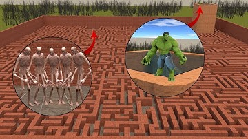 HULK VS SCP-096 IN MAZE? In Garry’s Mod