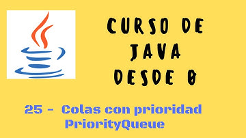 25. Colas con prioridad (PriorityQueue) | Curso de #Java desde cero
