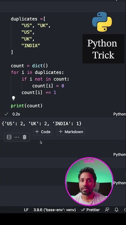 Count Items using Counter in Python | Python Tips | #python # ...