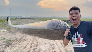 BIKIN BALON UDARA TERPANJANG 20 METER BISA TERBANG TINGGI!!! SEPERTI CACING ALASKA KEREN