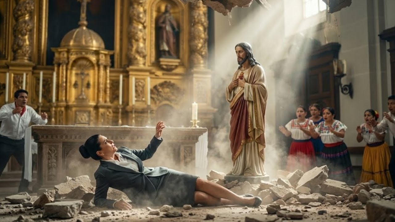 Pastora retó al Cielo en el altar... y un rayo partió el templo en dos