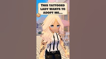This tattooed lady wants to adopt me 😰😰 #roblox #shorts #robloxedit