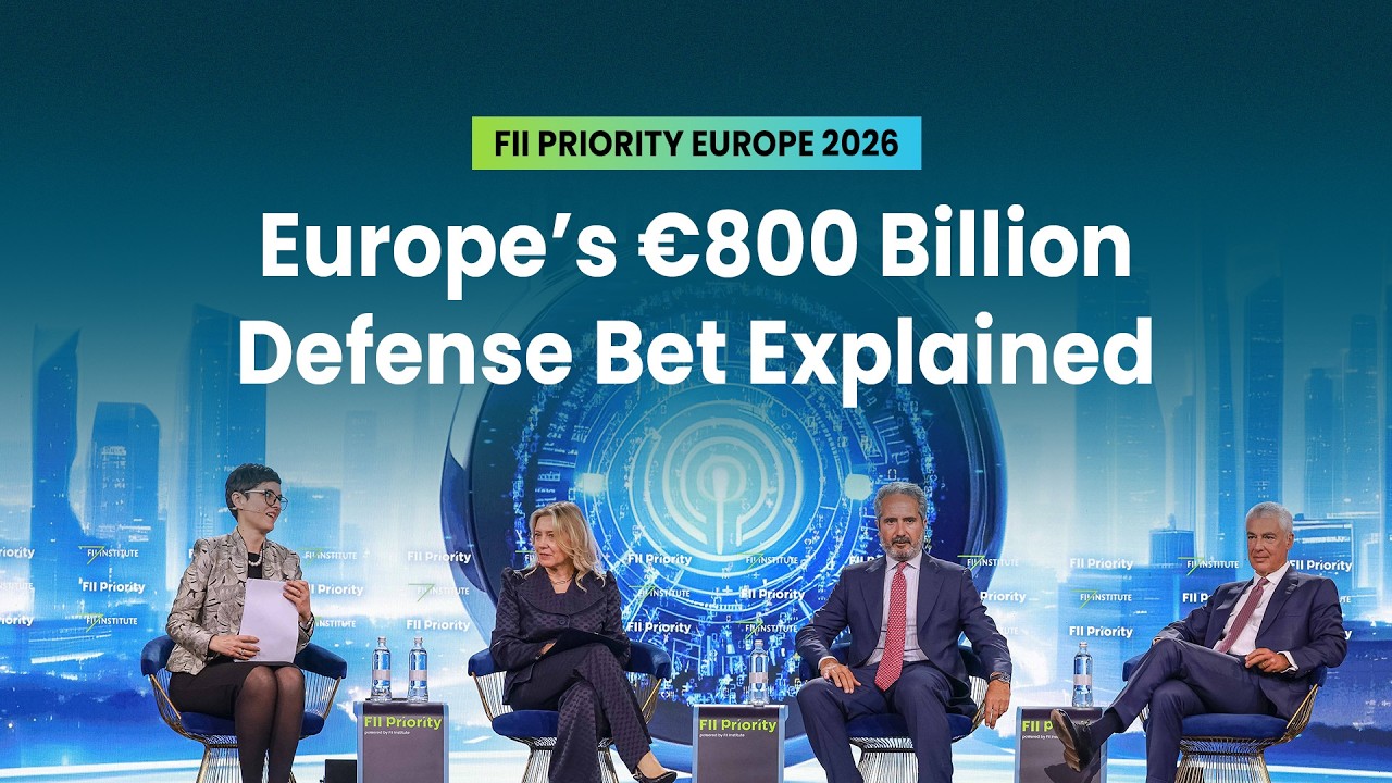 The €800 Billion Security Investment | FII PRIORITY Europe 2026 | Day 1