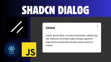 How to use Modal in Shadcn | React | Dialog Shadcn