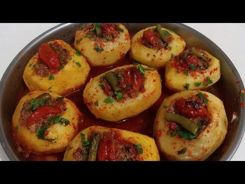 Bugün Ne Pişirsem Derdine Son İşte Karşınızda Patatesli Karnıyarık Tarifi / Nefis Yemek Tarifleri