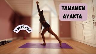 Ayakta 9 Dakika Pilates Zıplamadan Tüm Vücut Sıkılaştırma