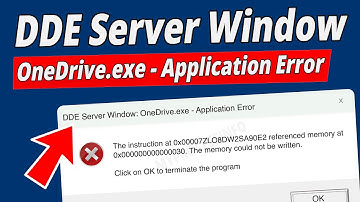 [SOLVED] How to fix DDE Server Window OneDrive Application Error?