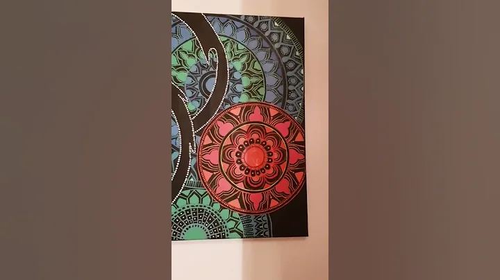Beautiful Mandala Art On Canvas #shorts #ytshorts #mandala #viral #buddha #acrylic