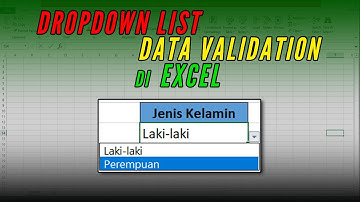 Membuat Dropdown List dengan Data Validation di Ms Excel | Tutorial Ms Excel