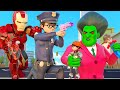 Scary Teacher Nick &amp; Policeman VS Team Alphabet Zombie | Scary Teacher 3D Nick And Tani Story