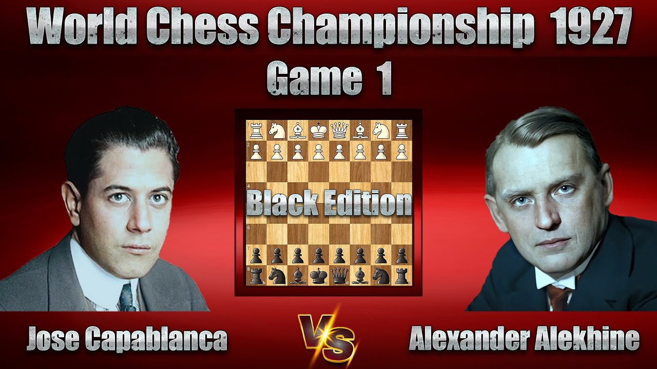 Jose Capablanca vs. Alexander Alekhine | World Chess Championship 1927 - Game 1 | French Defence |b