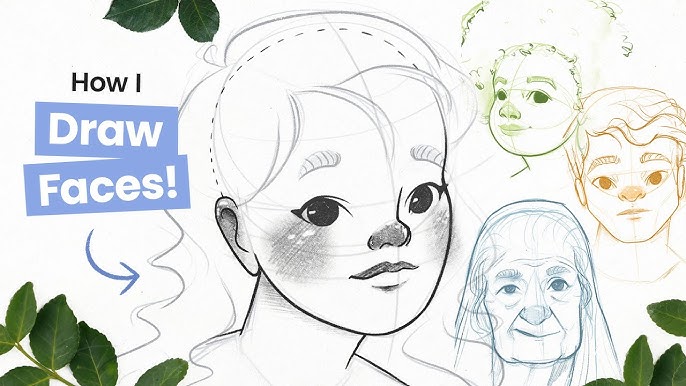 How to draw a face ✍️ • • #art #artwork #draw #drawing #sketch  #illustration #cartoon #anime #diy #paint #satisfying