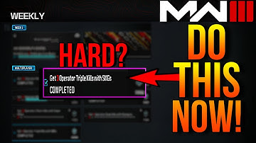 *ONE GAME!* How To Get 3 SMG TRIPLE KILLS in MW3!