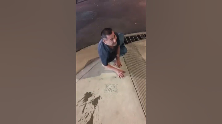 Drunk man falls and gets leg ran over by truck