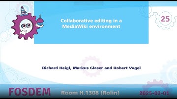 Collaborative editing in a MediaWiki environment | Richard Heigl, Markus Glaser, Robert Vogel