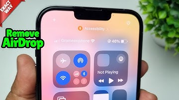 How To Remove AirDrop From iPhone Control Center iOS 18