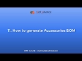 11  how to generate accessories bom in ksoft solutions
