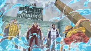 One Piece Epic Moment : Luffy jumped to the plaza. Resimi