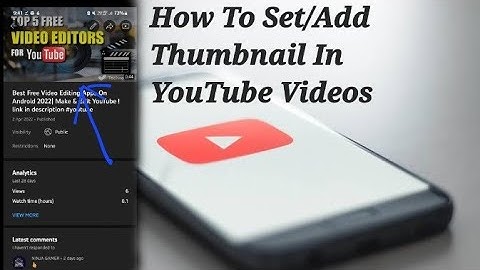 How To Set/Add Thumbnail In YouTube Videos On Android Using Youtube Studio |