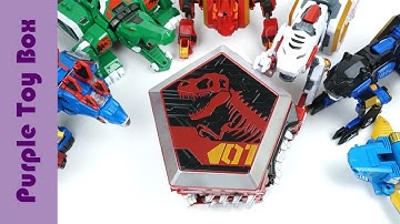Transformer Dinosaur Tyrannotooth, Geo Mecha Captain Dino Robot Toys