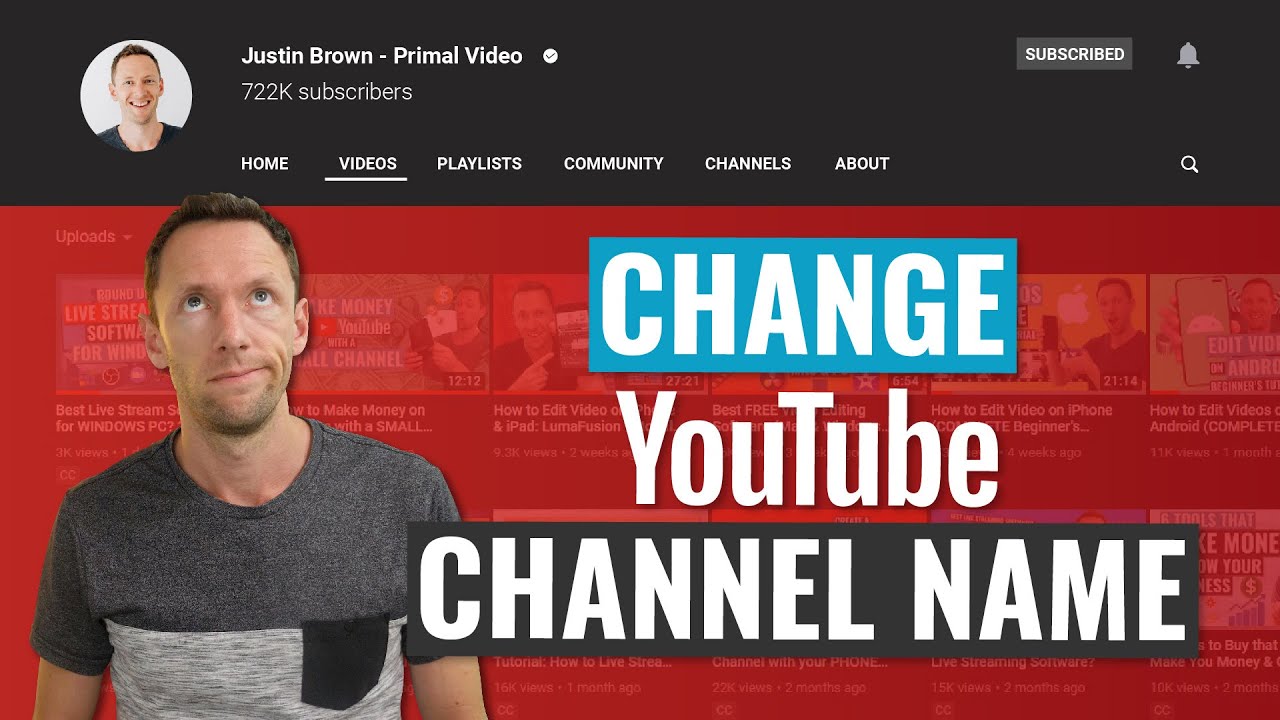 How to Change YouTube Channel Names (Step-by-Step!) - YouTube